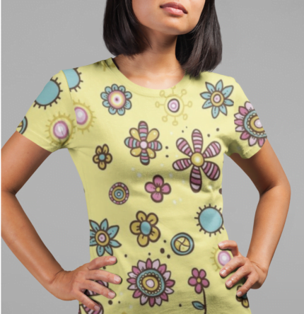 Pattern Play: All Over Print Women's Fashion T-Shirt