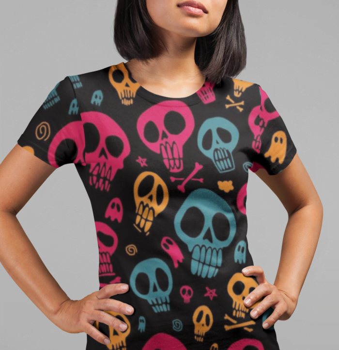 Abstract Essence: AOP Women's Graphic Tee - Image 1