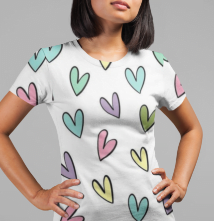 Color Burst: Vibrant All Over Print Women's T-Shirt