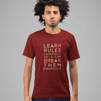 Learn Rules & Break Them T-Shirt - Image 4