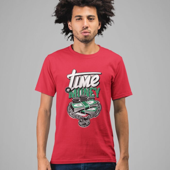 Quotes : Time is Money Half Sleeve T-shirt - Image 6