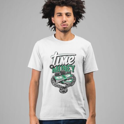 Quotes : Time is Money Half Sleeve T-shirt - Image 7