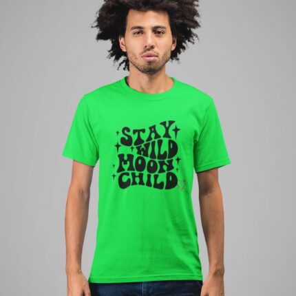 Quotes : Stay wild Moon child Half Sleeve T-shirt - Image 8