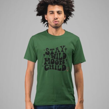 Quotes : Stay wild Moon child Half Sleeve T-shirt - Image 7
