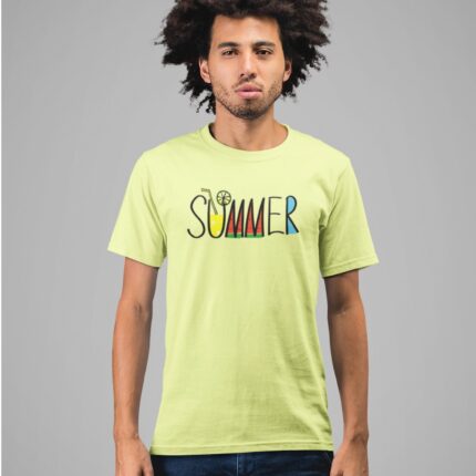 Summer : Summer Typography T-shirt - Image 5