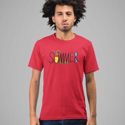 Summer : Summer Typography T-shirt - Image 9