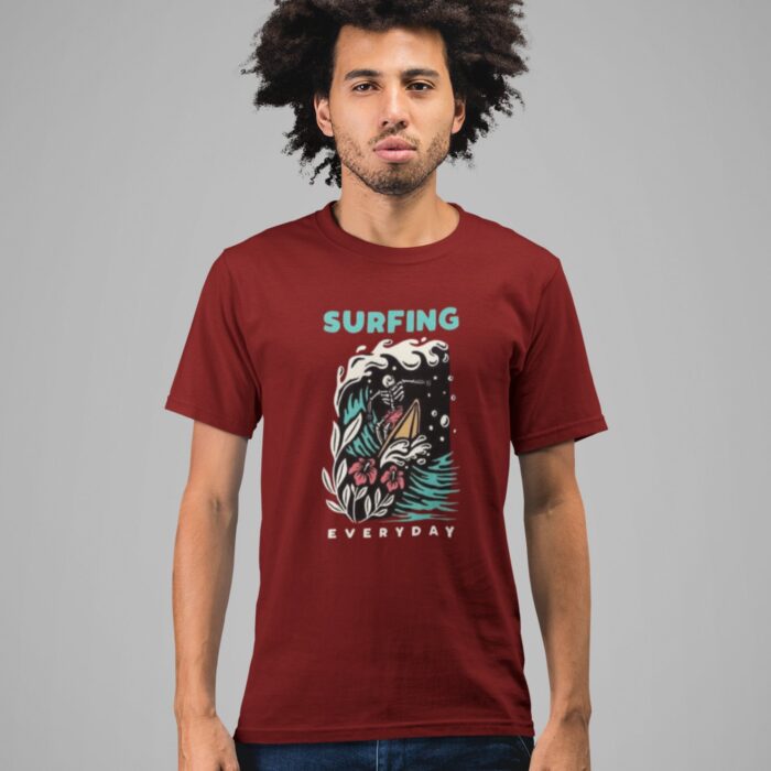 Summer : Surfing Everyday T-shirt - Image 1