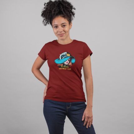 Women's : Be where you want to be T-shirt - Image 8