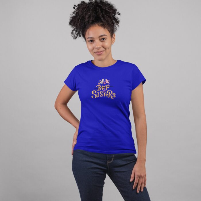 Women's : BFF Sisters T-shirt - Image 4