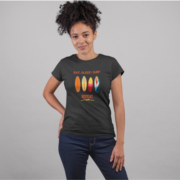 Women's : Eat Sleep Surf Repeat T-shirt - Image 8
