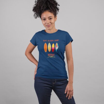 Women's : Eat Sleep Surf Repeat T-shirt - Image 6