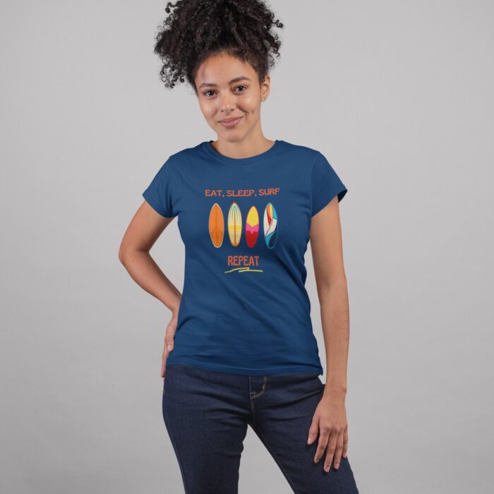 Women's : Eat Sleep Surf Repeat T-shirt - Image 6