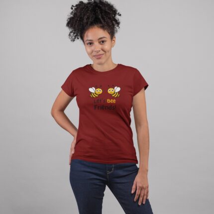 Women's : Let's be Friends T-shirt - Image 4