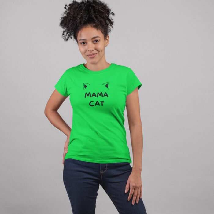 Women's : Mama Cat T-shirt - Image 3