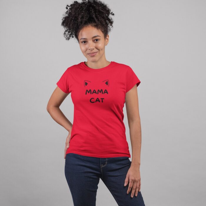 Women's : Mama Cat T-shirt - Image 7