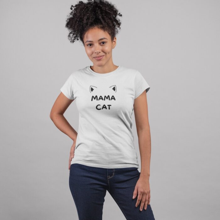 Women's : Mama Cat T-shirt - Image 1