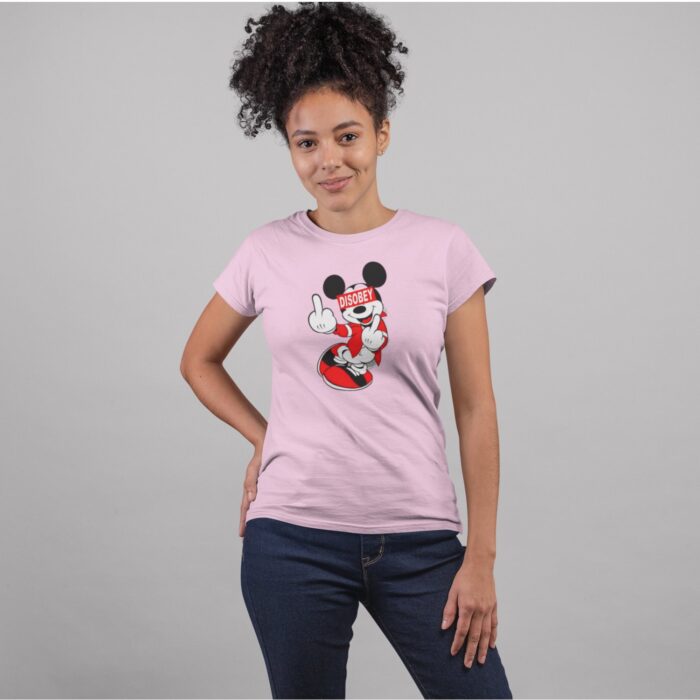 Women's : Mickey mouse Disobey T-shirt - Image 8