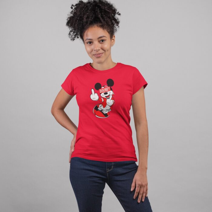 Women's : Mickey mouse Disobey T-shirt - Image 9