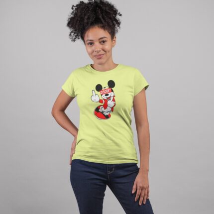 Women's : Mickey mouse Disobey T-shirt - Image 11