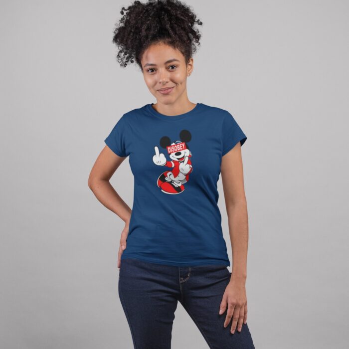 Women's : Mickey mouse Disobey T-shirt - Image 5