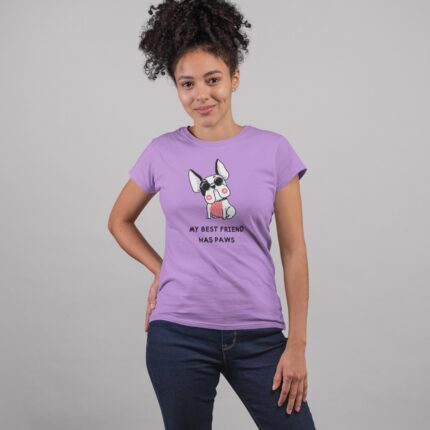 Women's : My best Friends has Paws T-shirt - Image 6