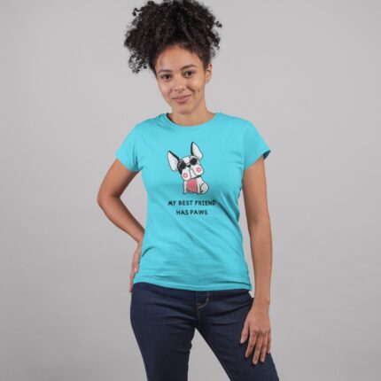 Women's : My best Friends has Paws T-shirt - Image 3