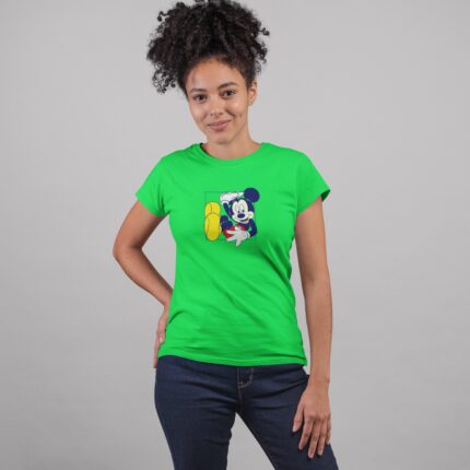 Women's :  Mickey in Box T-shirt - Image 5