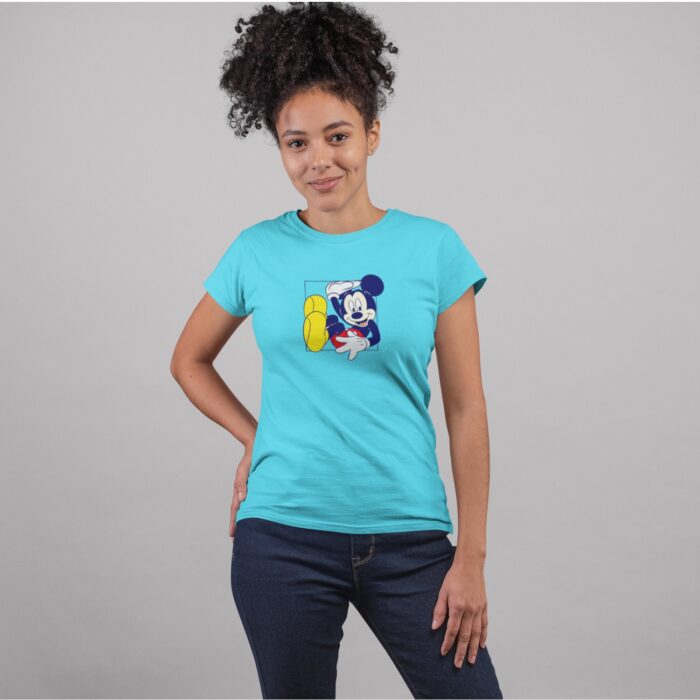 Women's :  Mickey in Box T-shirt - Image 7