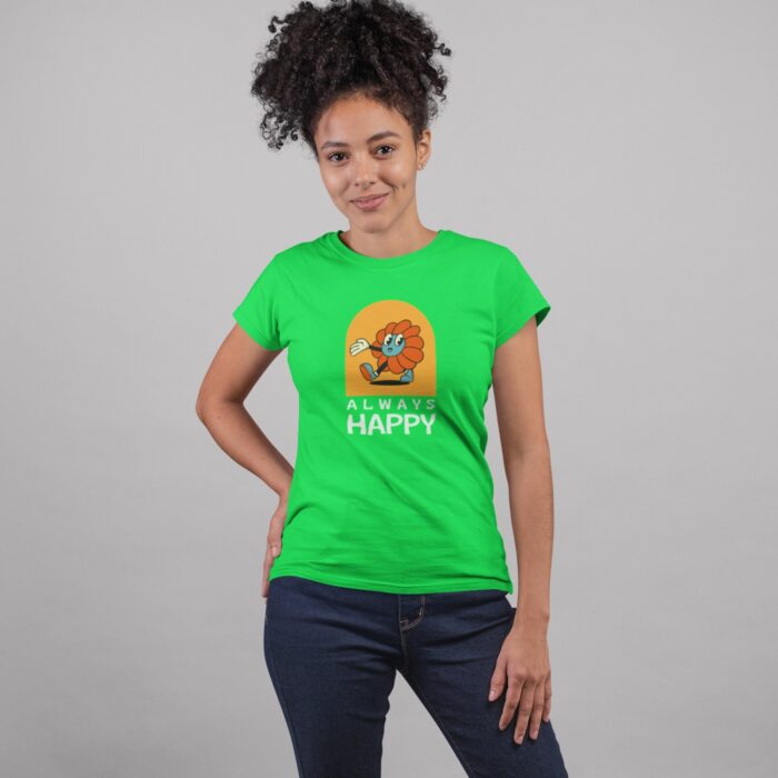 Women's : Always Happy T-shirt - Image 4