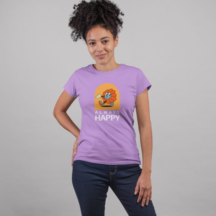 Women's : Always Happy T-shirt - Image 5