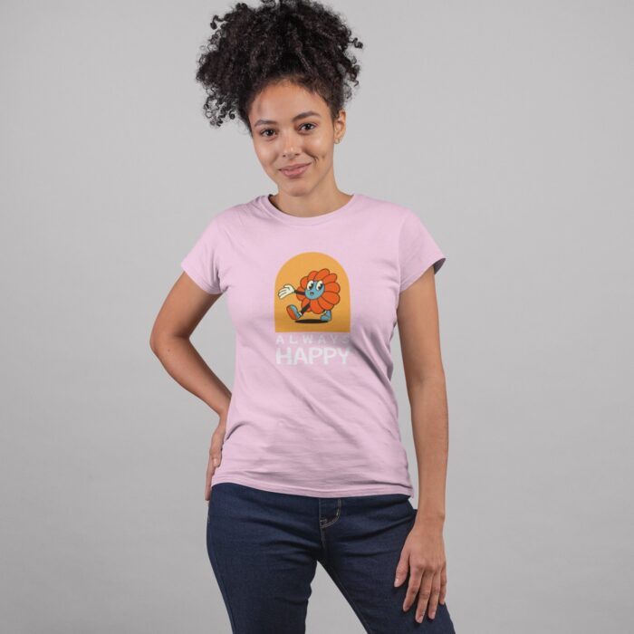 Women's : Always Happy T-shirt - Image 9