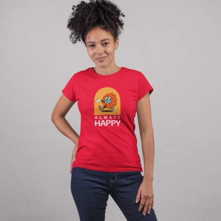 Women's : Always Happy T-shirt - Image 8