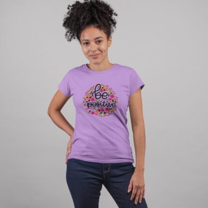 Women's : Be Positive T-shirt - Image 5