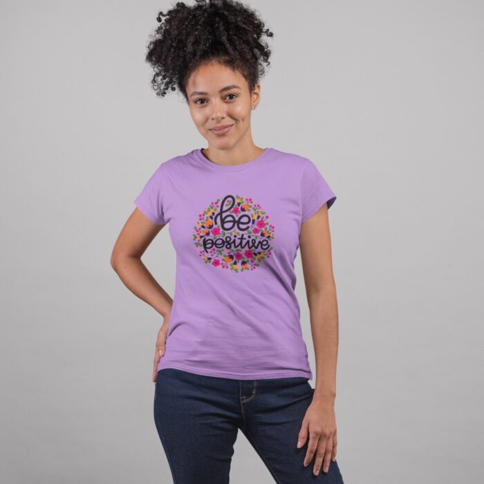 Women's : Be Positive T-shirt - Image 5