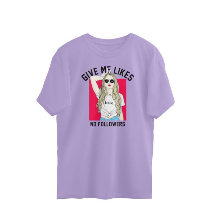 Women's : No Followers Oversized Tees - Image 2