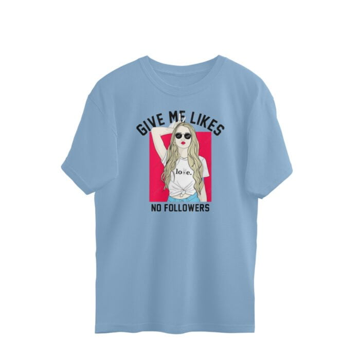 Women's : No Followers Oversized Tees - Image 3