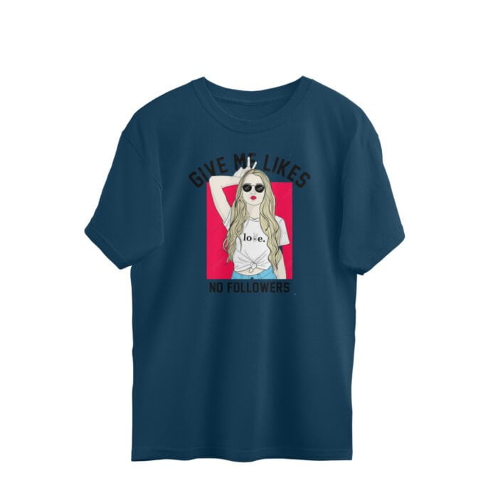 Women's : No Followers Oversized Tees - Image 4