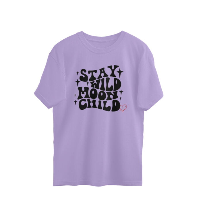 Women's : Stay Wild Oversized Tees - Image 1