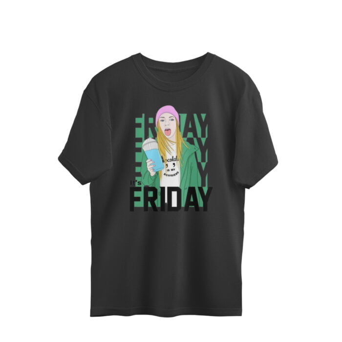 Women's : It's Friday Oversized Tees - Image 2