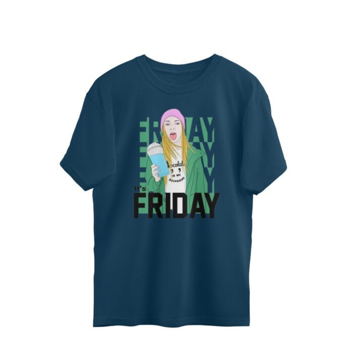 Women's : It's Friday Oversized Tees - Image 4