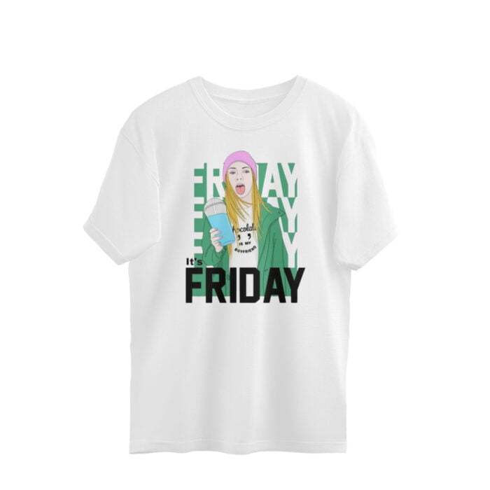 Women's : It's Friday Oversized Tees - Image 5
