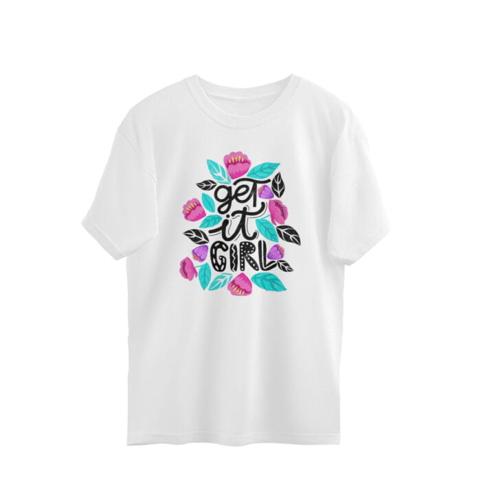 Women's : Get It Girl Oversized Tees - Image 1