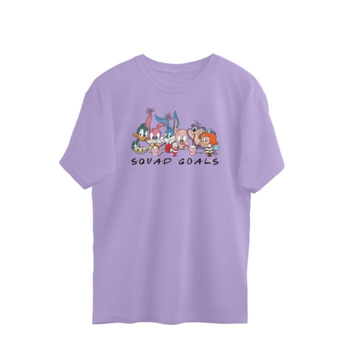 Women's : Squad Goals Oversized Tees - Image 1