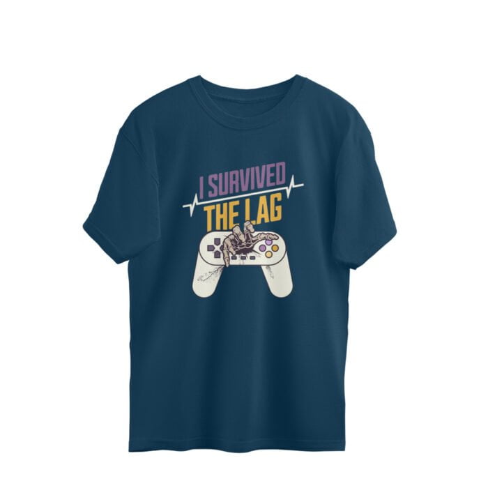 Women's : I Survived The Lag Oversized Tees - Image 1