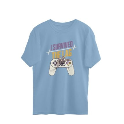 Women's : I Survived The Lag Oversized Tees - Image 5