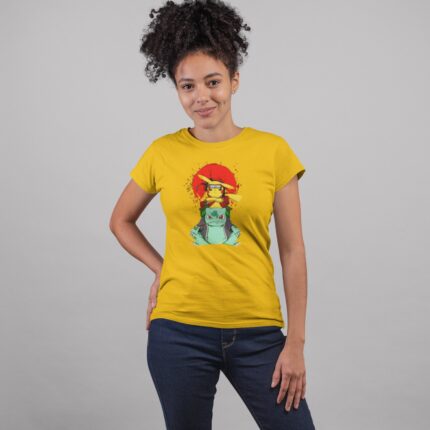 Women's : Pokemon x Naruto T-shirt - Image 9
