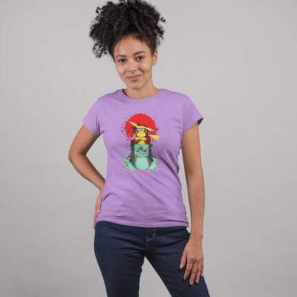 Women's : Pokemon x Naruto T-shirt - Image 8