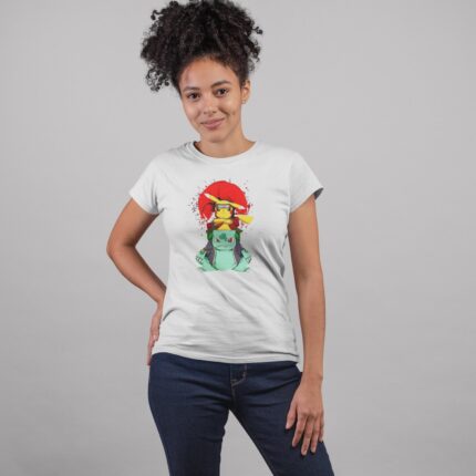 Women's : Pokemon x Naruto T-shirt - Image 4