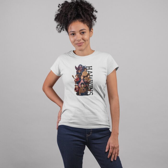 Women's : Stranger Things Hawkins T-shirt - Image 7