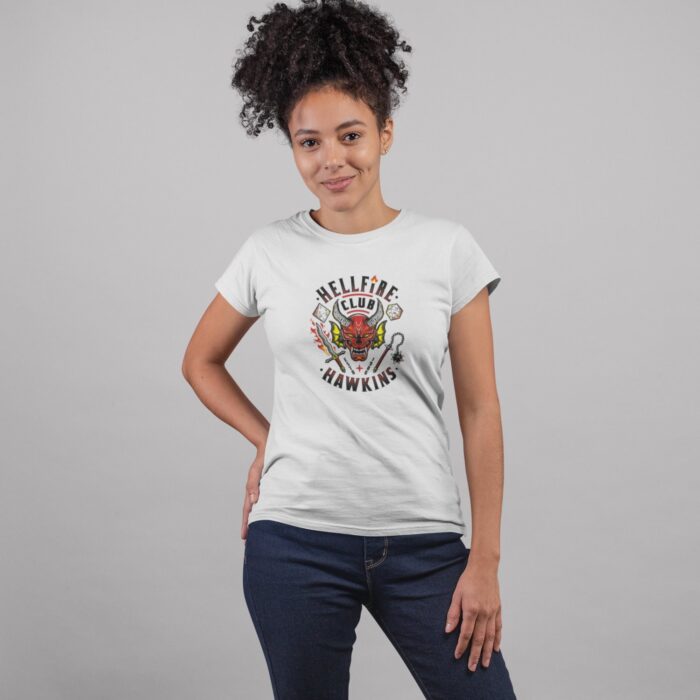 Women's : Stranger Things Hellfire Club T-shirt - Image 1